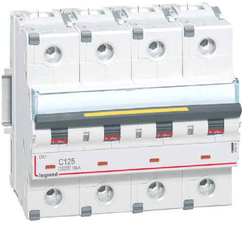 Выключатель автоматический Legrand DX3-E 10000 4п 125А C 16кА картинка